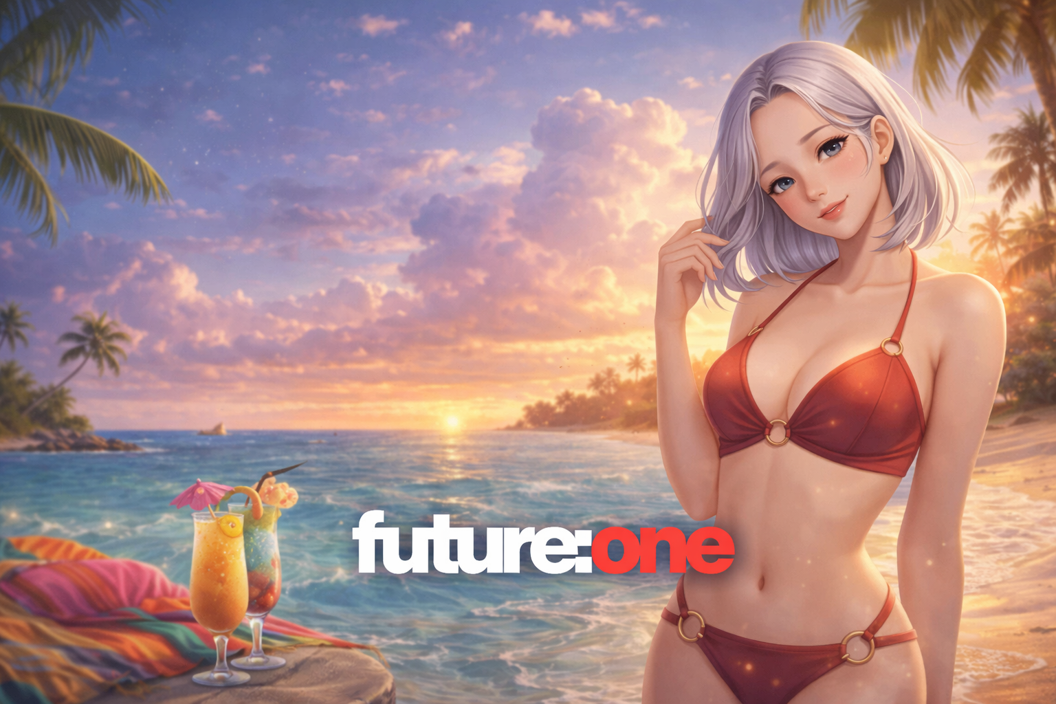 FUTURE:ONE wallpaper — Beach Sunset