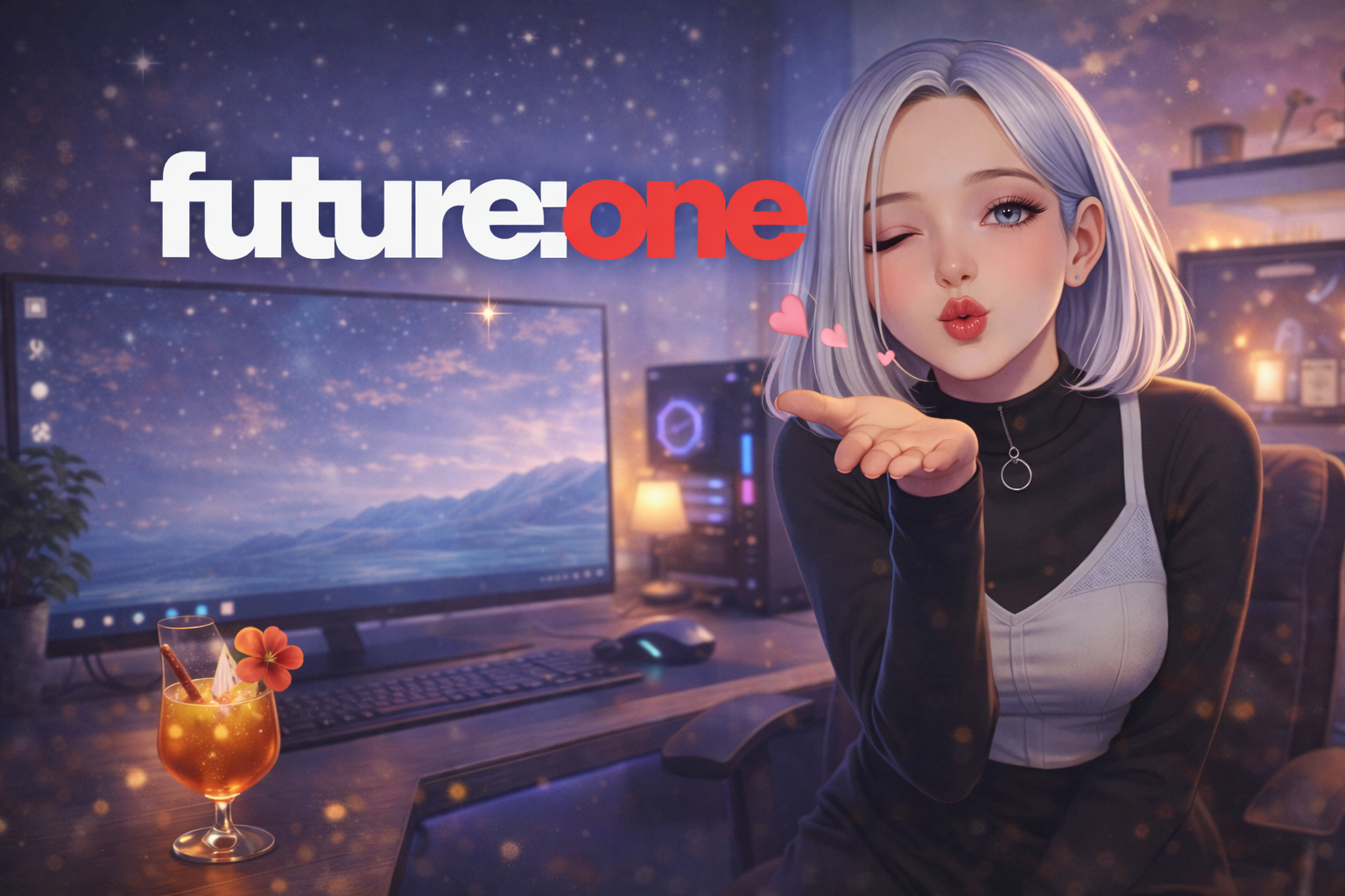 FUTURE:ONE wallpaper — Desk Kiss
