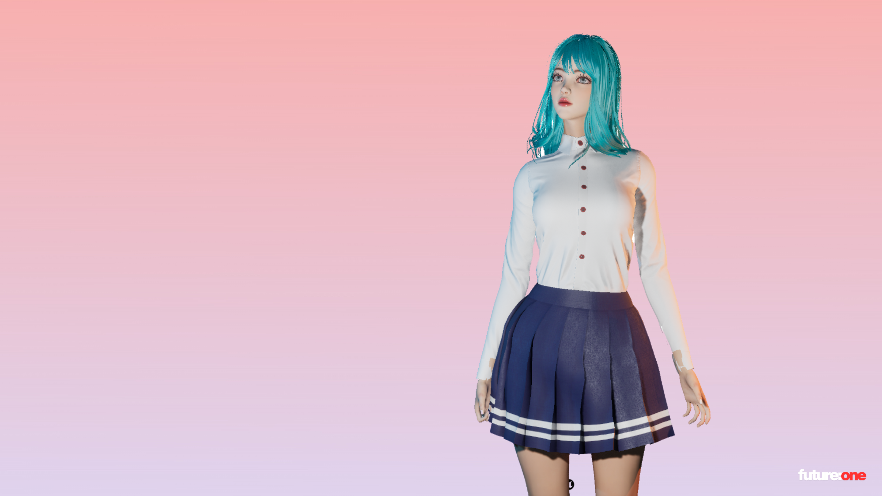 FUTURE:ONE red hairstyle screenshot